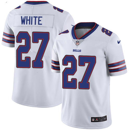 Nike Bills #27 Tre'Davious White White Men's Stitched NFL Vapor Untouchable Limited Jersey - Click Image to Close